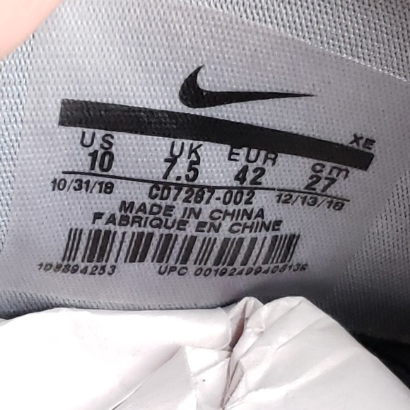 Nike Zoom Rival Fly Shoes Womens Size 10 Gray Running Sneakers CD7287-002‎ - Picture 10 of 16